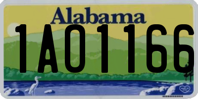 AL license plate 1AO1166