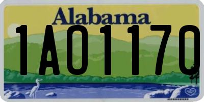 AL license plate 1AO1170