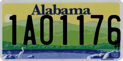 AL license plate 1AO1176