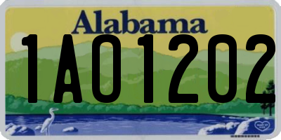 AL license plate 1AO1202