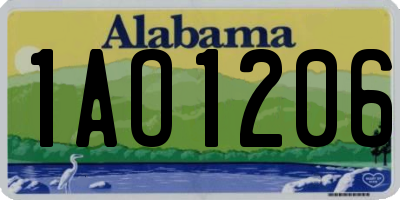 AL license plate 1AO1206