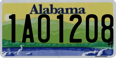 AL license plate 1AO1208