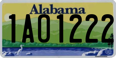 AL license plate 1AO1222