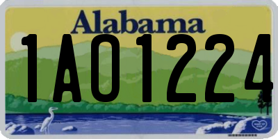 AL license plate 1AO1224