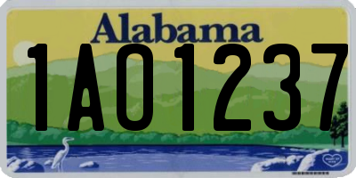 AL license plate 1AO1237