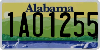 AL license plate 1AO1255