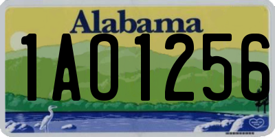 AL license plate 1AO1256