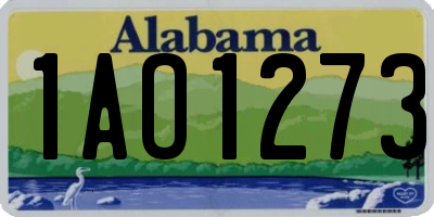 AL license plate 1AO1273