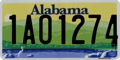 AL license plate 1AO1274