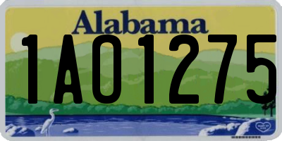 AL license plate 1AO1275