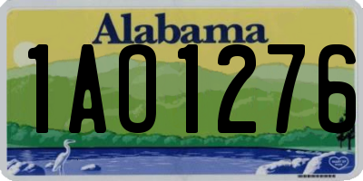 AL license plate 1AO1276