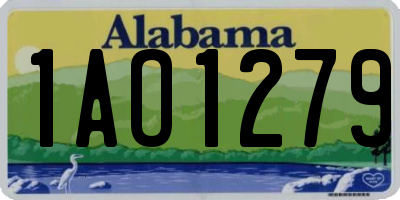 AL license plate 1AO1279