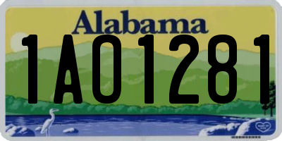 AL license plate 1AO1281