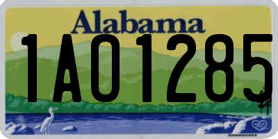 AL license plate 1AO1285