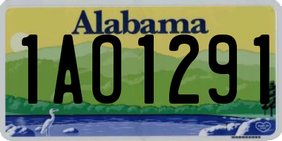 AL license plate 1AO1291