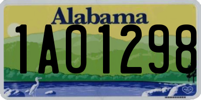AL license plate 1AO1298