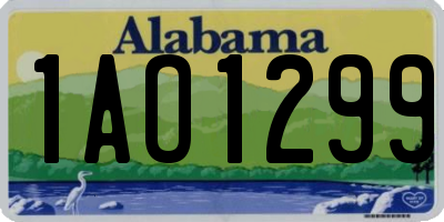 AL license plate 1AO1299