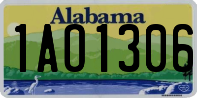 AL license plate 1AO1306