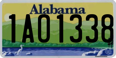 AL license plate 1AO1338