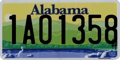 AL license plate 1AO1358