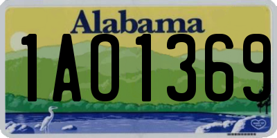 AL license plate 1AO1369