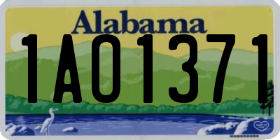 AL license plate 1AO1371