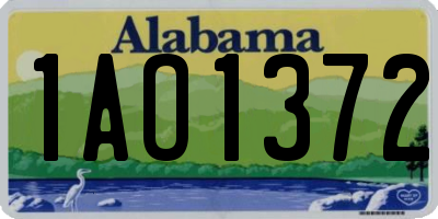 AL license plate 1AO1372