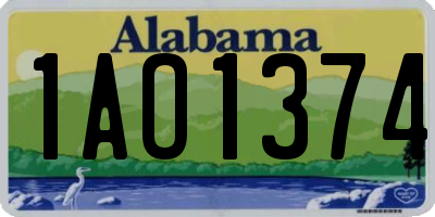 AL license plate 1AO1374