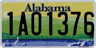 AL license plate 1AO1376