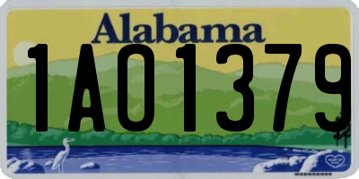 AL license plate 1AO1379