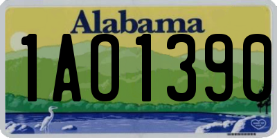 AL license plate 1AO1390