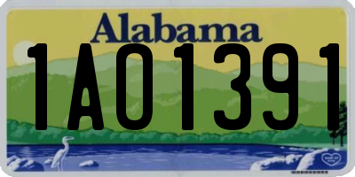 AL license plate 1AO1391