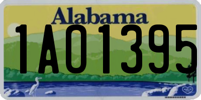 AL license plate 1AO1395