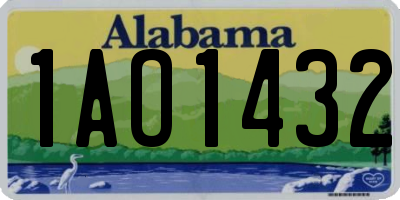 AL license plate 1AO1432