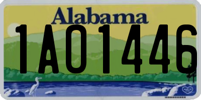 AL license plate 1AO1446