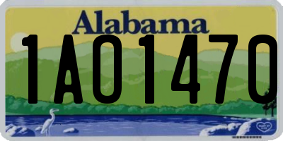 AL license plate 1AO1470
