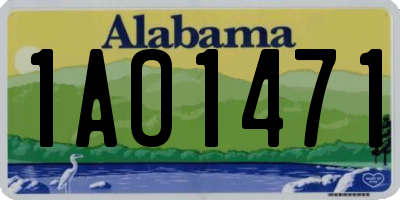 AL license plate 1AO1471