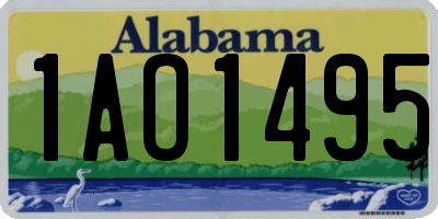 AL license plate 1AO1495