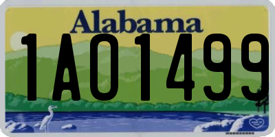 AL license plate 1AO1499