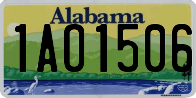 AL license plate 1AO1506