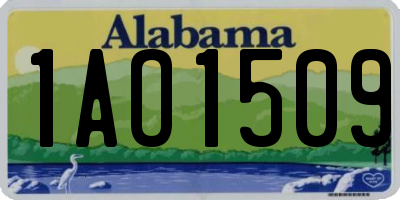 AL license plate 1AO1509