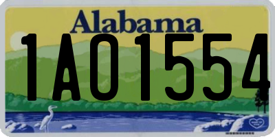 AL license plate 1AO1554