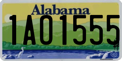 AL license plate 1AO1555