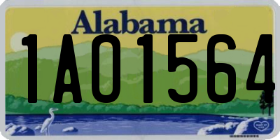 AL license plate 1AO1564