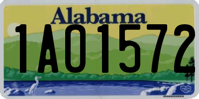 AL license plate 1AO1572