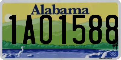 AL license plate 1AO1588
