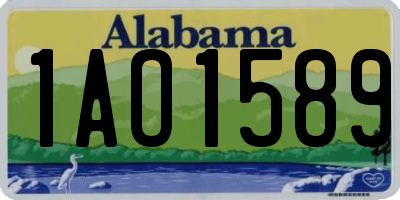 AL license plate 1AO1589