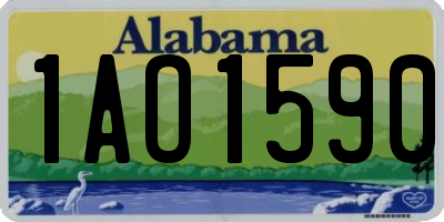 AL license plate 1AO1590