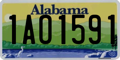 AL license plate 1AO1591