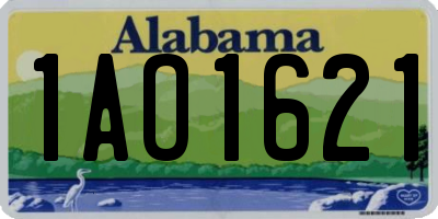 AL license plate 1AO1621
